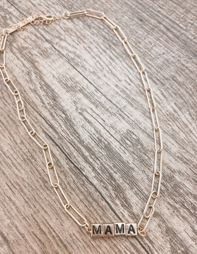 Mama Paperclip Necklace