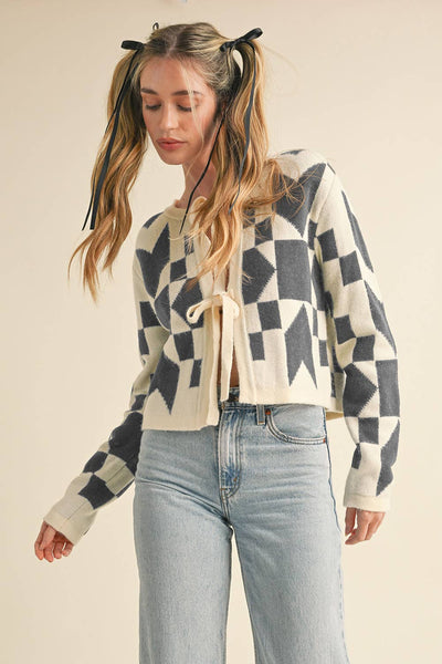 Quilt of Dreams Double Bow Cardigan