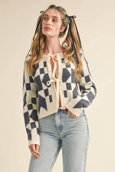 Quilt of Dreams Double Bow Cardigan