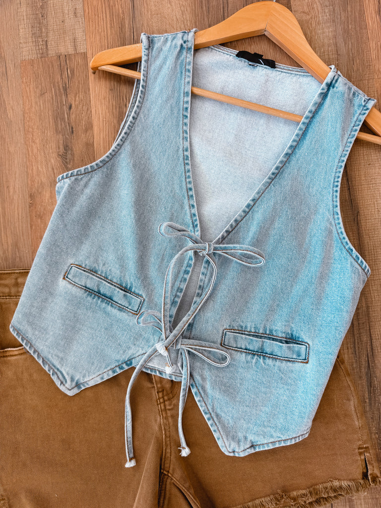 Daisy If You Do Denim Vest