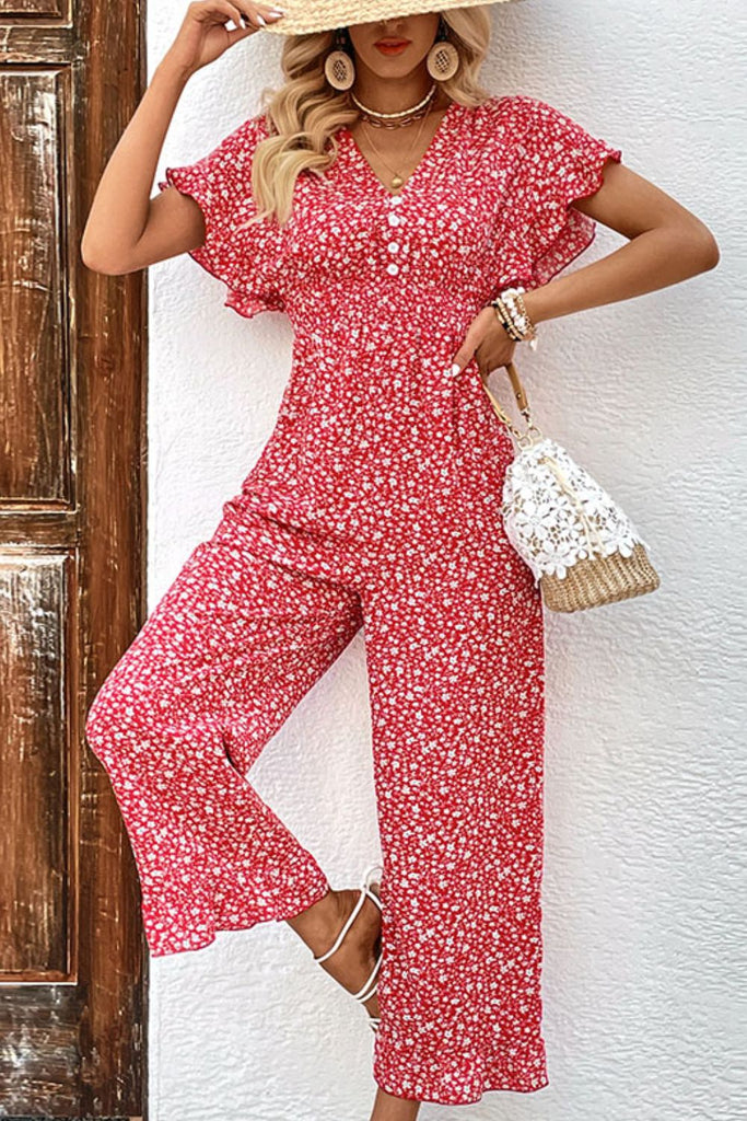 Sunday Brunchin' Ruffled Jumpsuit