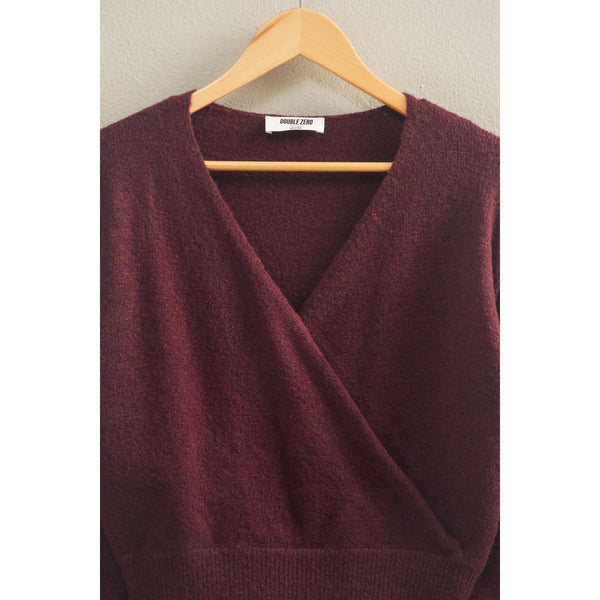 Surplice V Neck Sweater