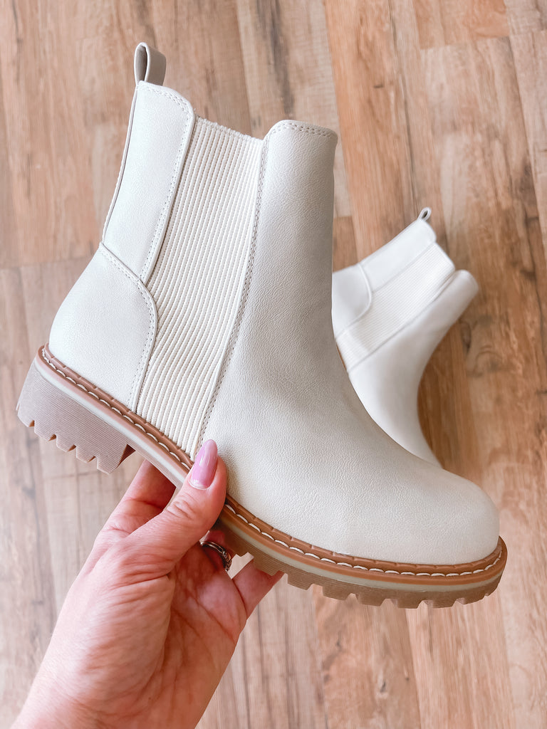 The Ivory Chelsea Boots