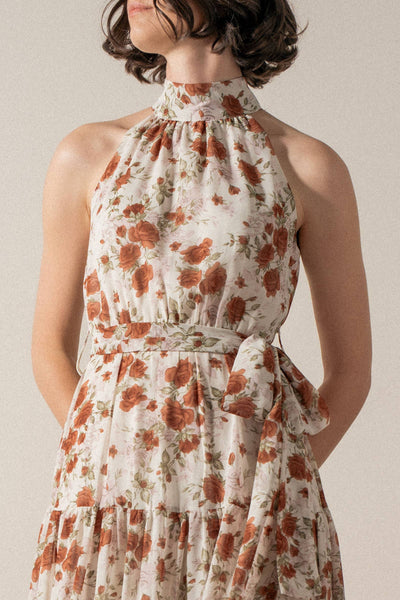 The Scottie Halter Neck Maxi Dress