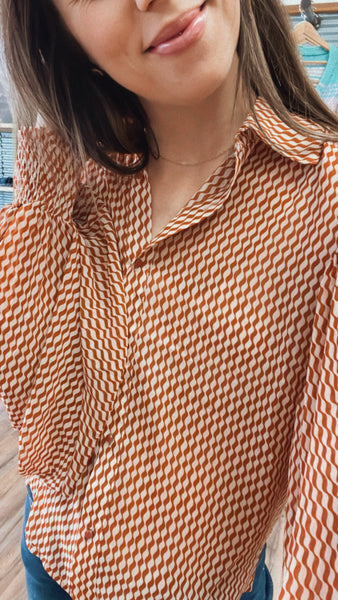Always Thankful Collared Blouse
