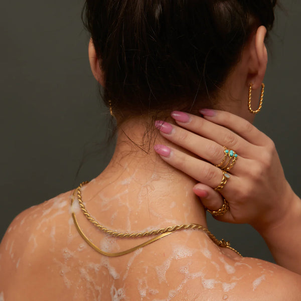 Gold Twisted Hoops