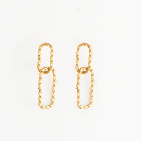 Waterproof Beveled Oval Links Studs