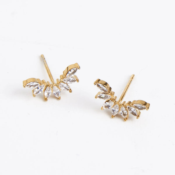 Waterproof Gold Mini Crawler Sparkle Studs