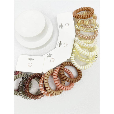 Neutral Colored Hair Coils