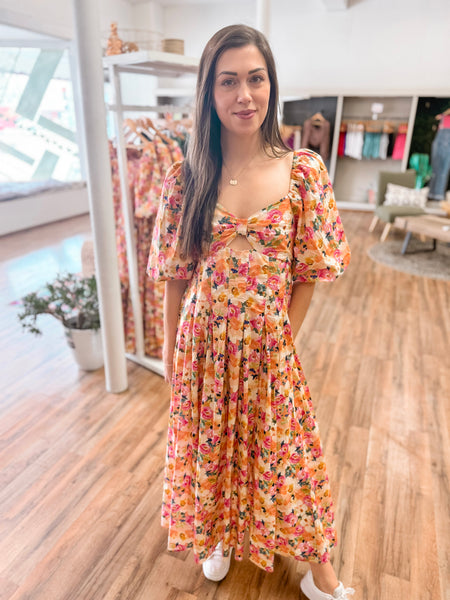 Afternoon Tea Floral Midi Dress