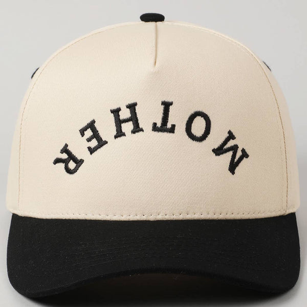 Mother Upside Down Embroidered Hat [2 Colors]