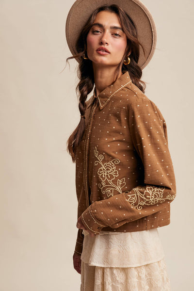 The Safford Embroidered Cotton Shirt