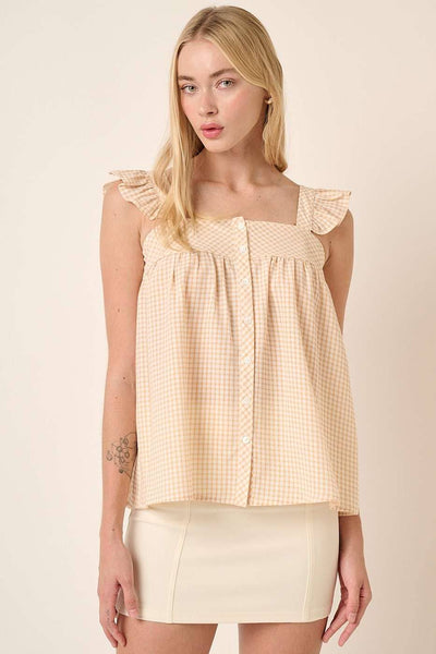 Gingham Blouse [2 Colors]
