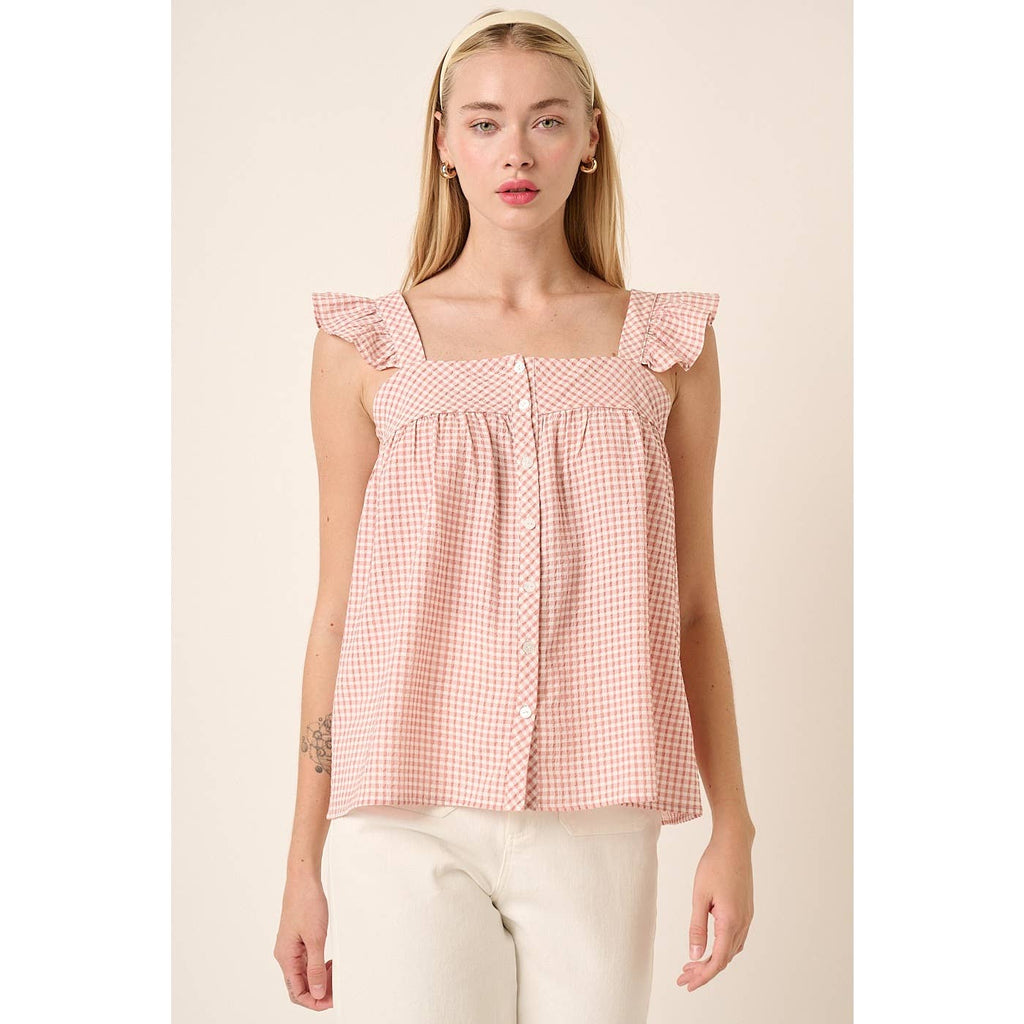Gingham Blouse [2 Colors]