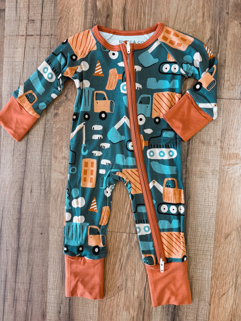 Construction Cutie Bamboo Sleeper