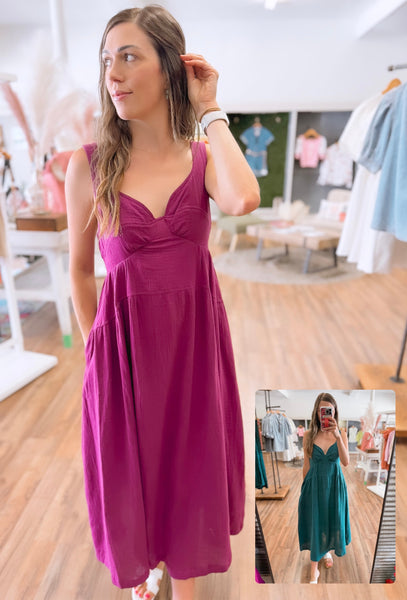 Sincerely Yours Midi Dress [2 Colors]