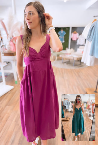 Sincerely Yours Midi Dress [2 Colors]