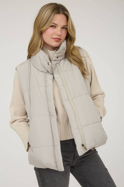 Slate Grey Puffer Vest