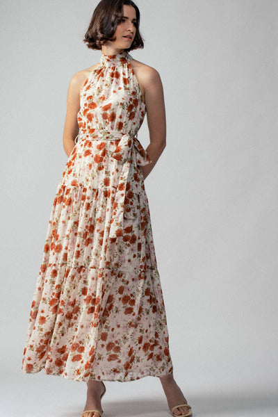 The Scottie Halter Neck Maxi Dress