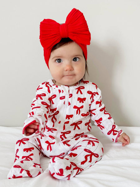 Organic Cotton Bows Sleeper