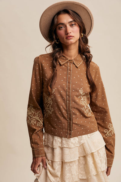 The Safford Embroidered Cotton Shirt