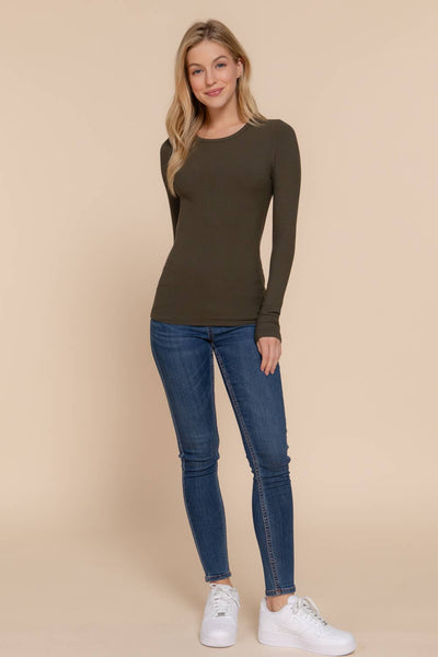Buttery Soft, Stretchy Long Sleeve Top