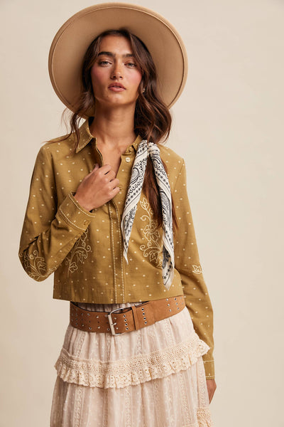 The Safford Embroidered Cotton Shirt