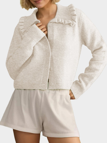 Online Exclusive | All The Frills Collared Cardigan