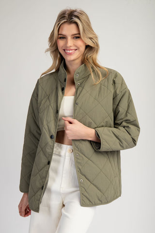 Cute + Quilted Olive Jacket