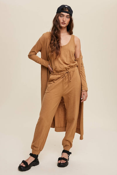 Butterscotch Cotton Jumpsuit