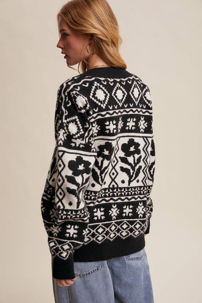 Fair Isle Chunky Cardigan