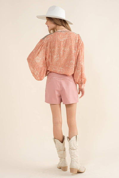 Baby Blues Embroidered Shoulder Blouse
