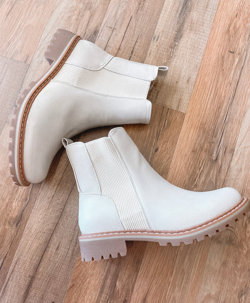 The Ivory Chelsea Boots