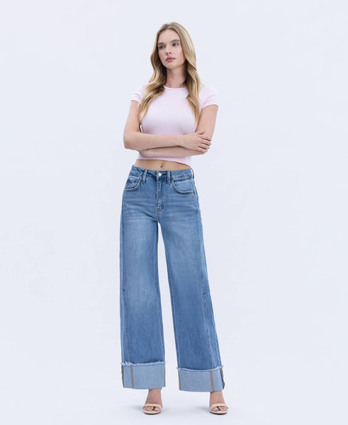 Vervet Cuffed High Rise Jeans