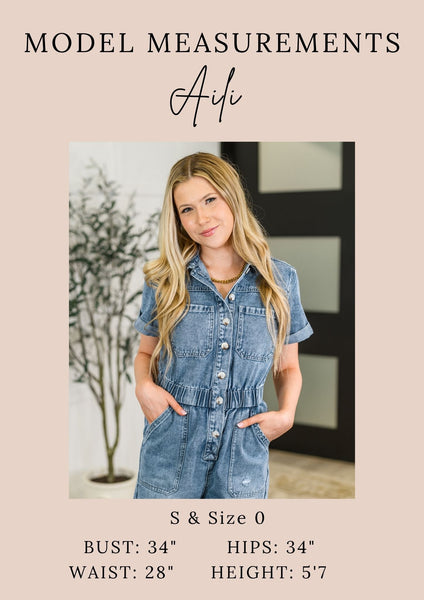 Online Exclusive | A Summer Dream Denim Romper