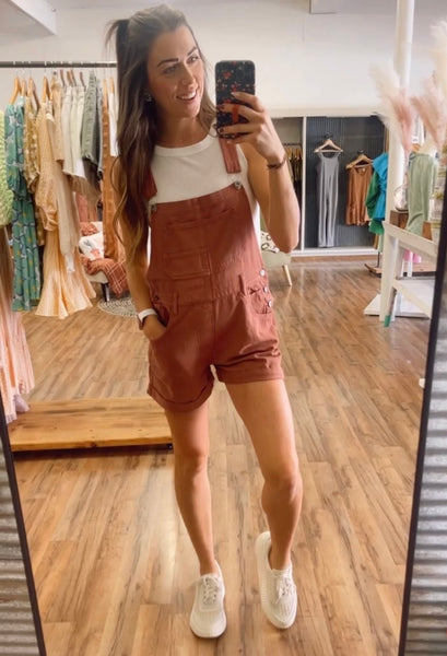 Rosewood Denim Overalls