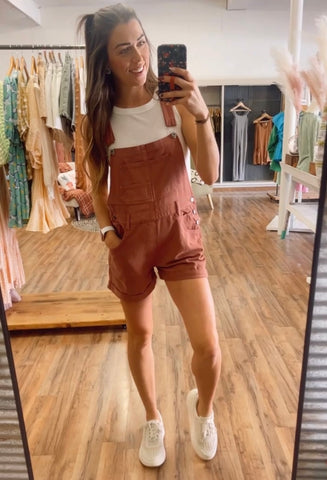 Rosewood Denim Overalls