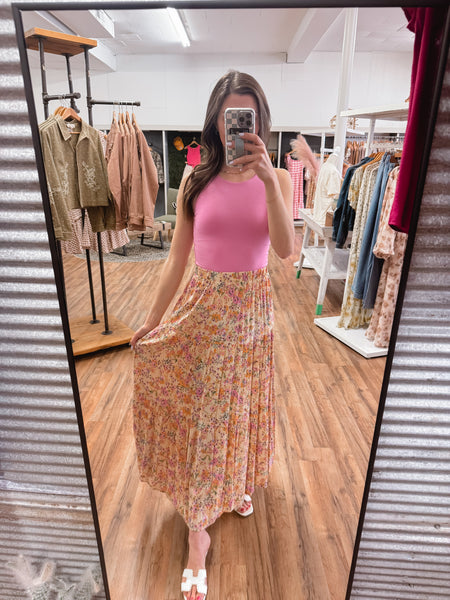 The Stella Floral Tiered Maxi Skirt