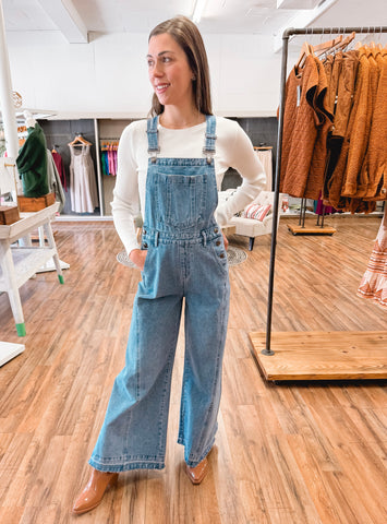The Corie Wide Leg Overalls
