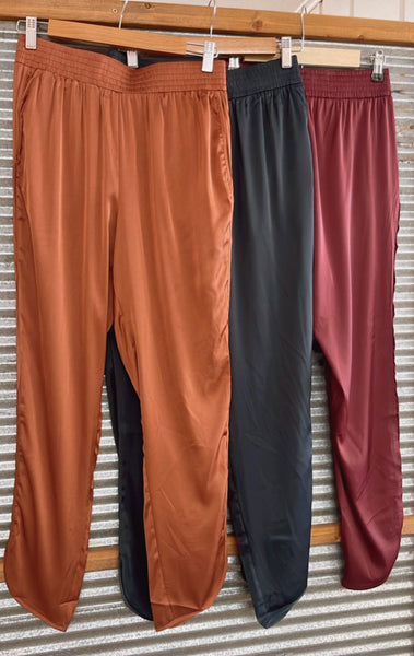 Satin Joggers {3 colors}