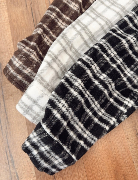 Plush Flannel Shacket [3 Colors]