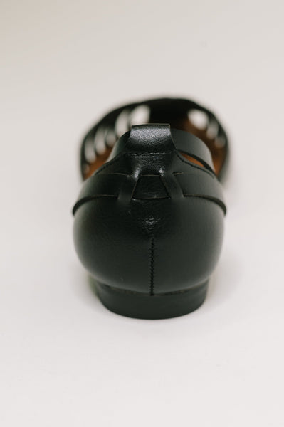 Online Exclusive | Gulla Woven Slip On Flats in Black