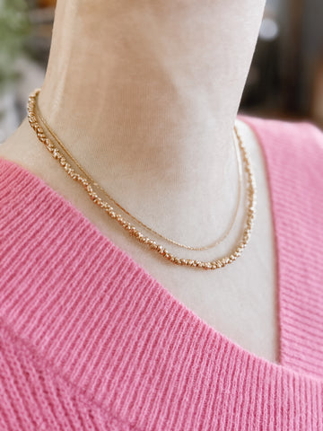 Layered Gold Plated Necklace