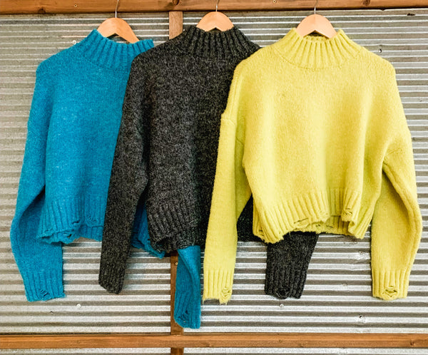 Cute & Cozy Mock Neck Sweater [3 colors]