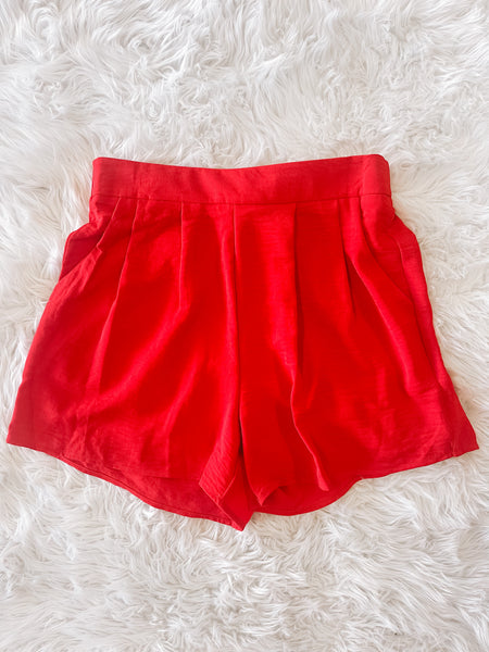 It's Game Day Red Shorts