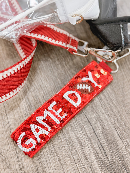 Sequin Game Day Wristlet