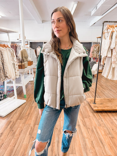 Slate Grey Puffer Vest