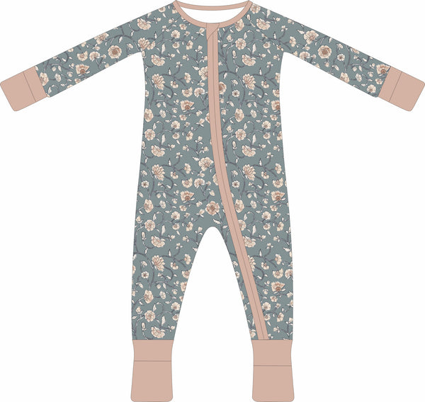 Dusty Blue Wildflowers Bamboo Sleeper