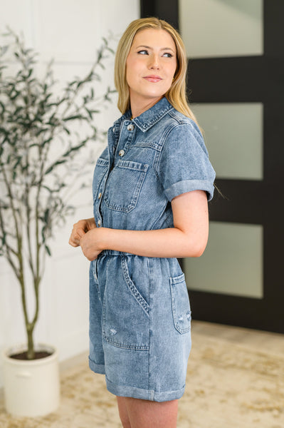 Online Exclusive | A Summer Dream Denim Romper