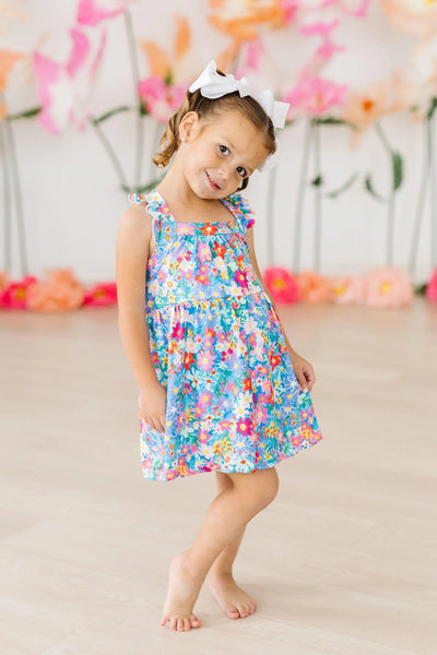 Criss Cross Floral Twirl Dress